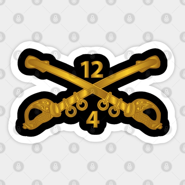 4th Squadron - 12th Cavalry Branch wo Txt Sticker by twix123844